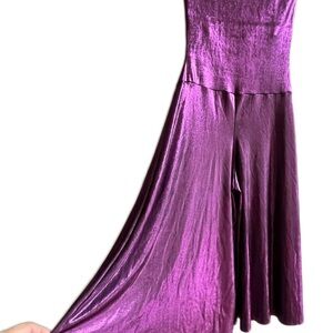Purple Metallic Jumpsuit – Petite XS / Junior 9 – Party / Performance / Formal